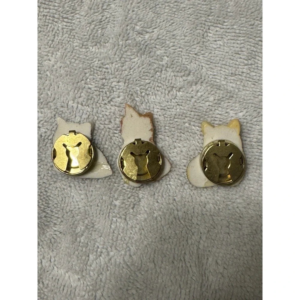 3 Cute Vintage Cat Button Covers, Perfect For Cat Lovers